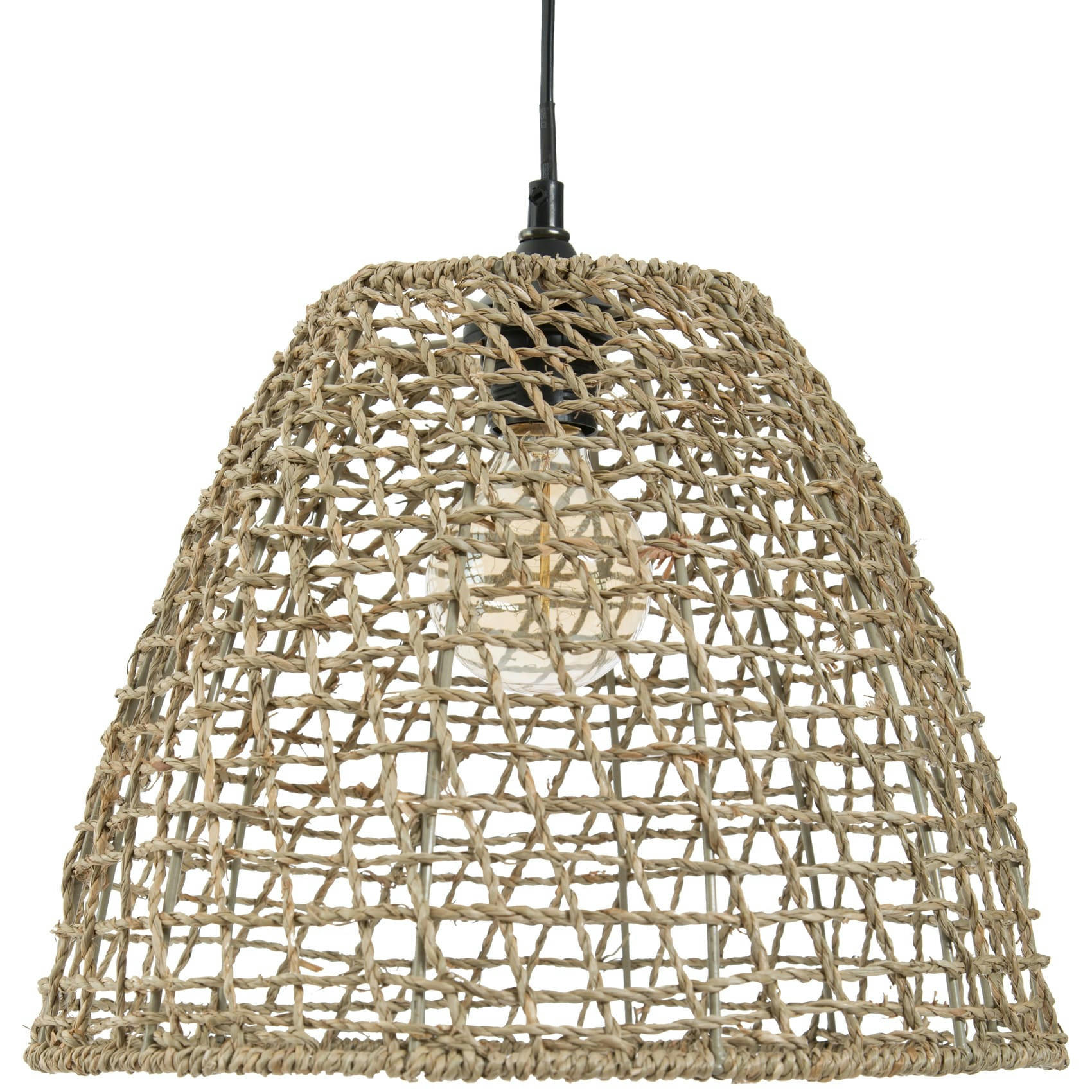 CÔNE - Suspension cône en rotin D33cm