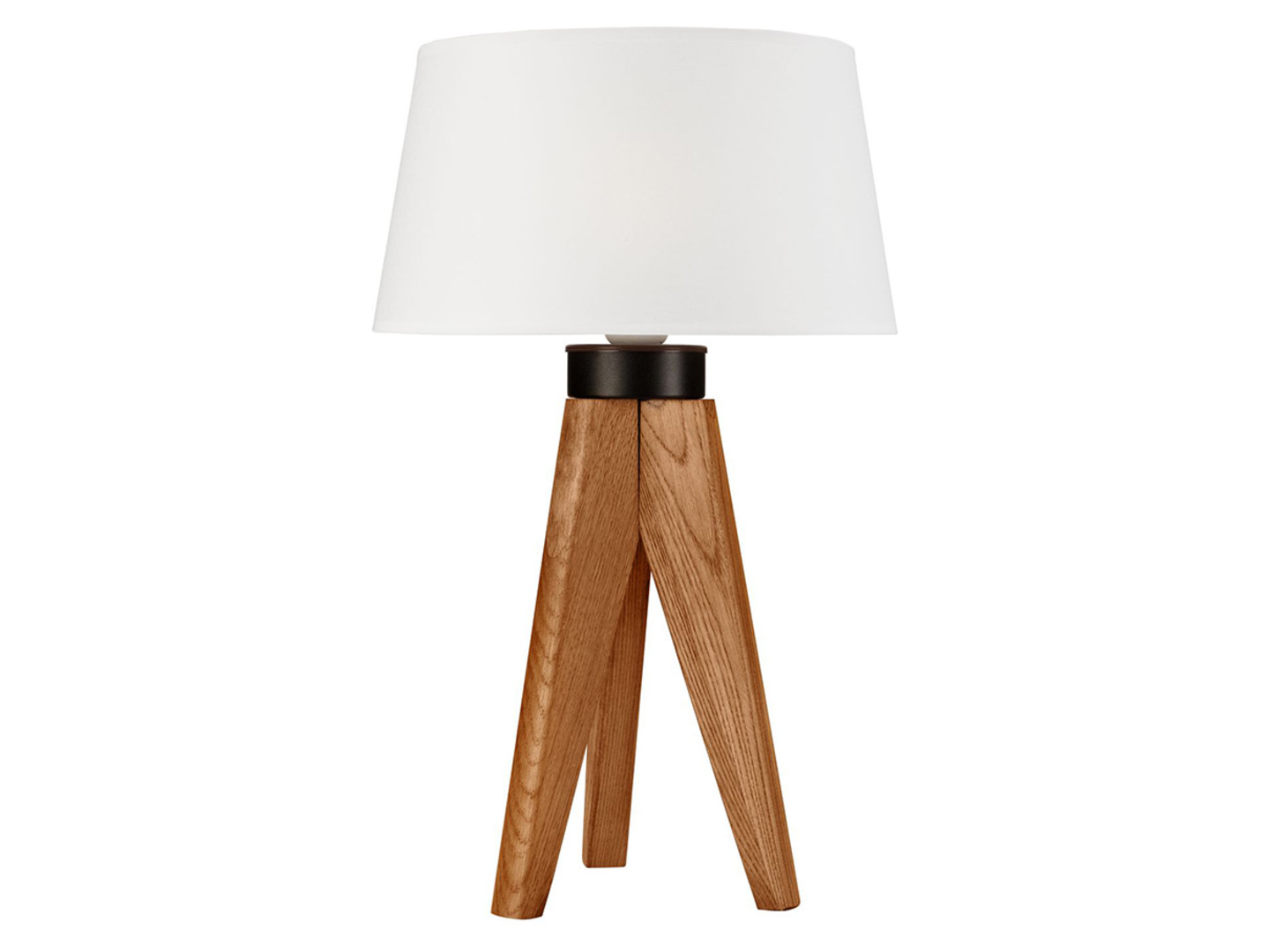Lampa stołowa Aida drewniana brązowa