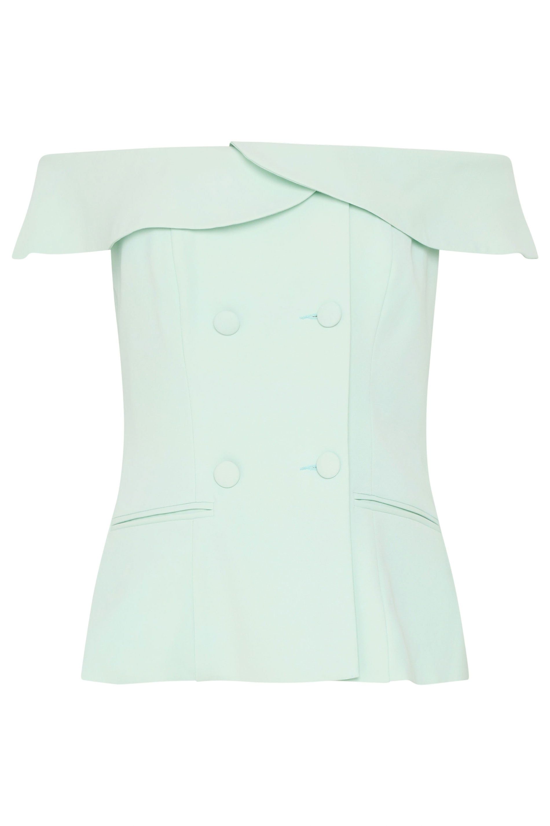 Star by Julien Macdonald Button Detail Bardot Top