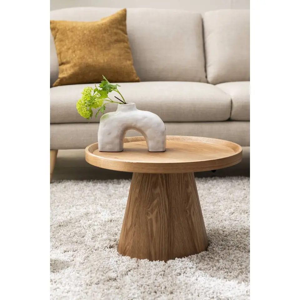 Bijzettafel Donna - naturel - &Oslash;50x33 cm