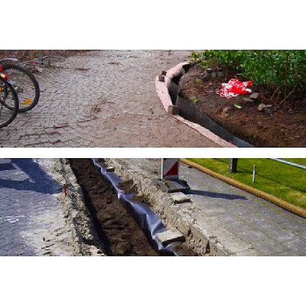 Anti rhizome banbou racine noir HDPE 0.70Mx3M protection complète contre rhizomes, racines et bambous