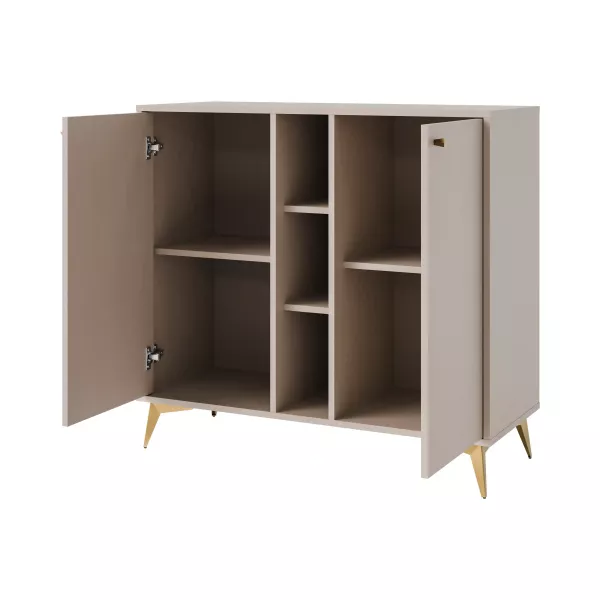 Komoda dwudrzwiowa do salonu Sakai 1 2F T822 Beżowy