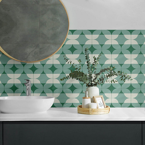 Panneau Décoratif Wallfluent 120x60 cm Motif À Damier Abstrait 1 pièce