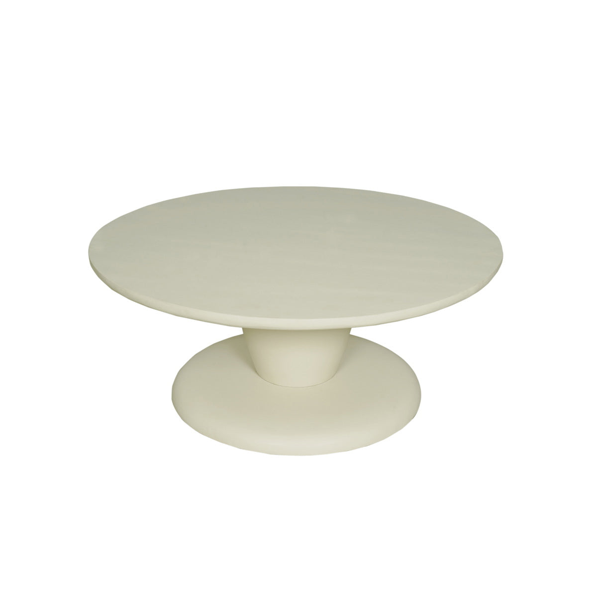 StarFurn Salontafel Mabel - Rond Wit Hout - 90x90x38cm