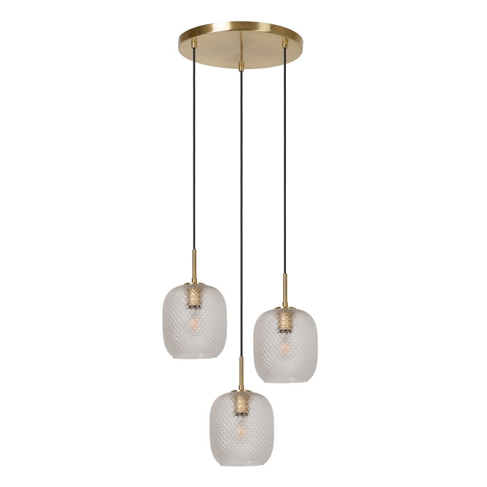 Lucide ALICENT Hanglamp - Mat Goud   Messing