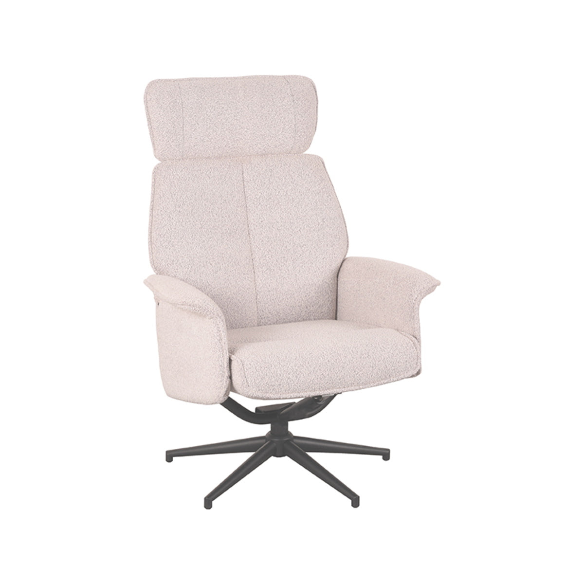 LABEL51 Fauteuil Verdal - Naturel Bouclé - Draaibaar - 79x77x109cm