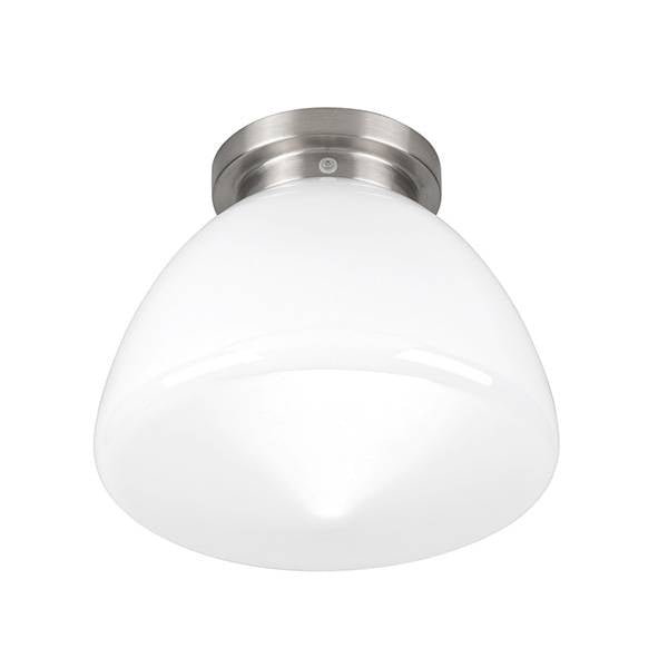 Highlight plafondlamp Deco - 1 lichts - 24.5 x 23  cm - mat-chroom wit