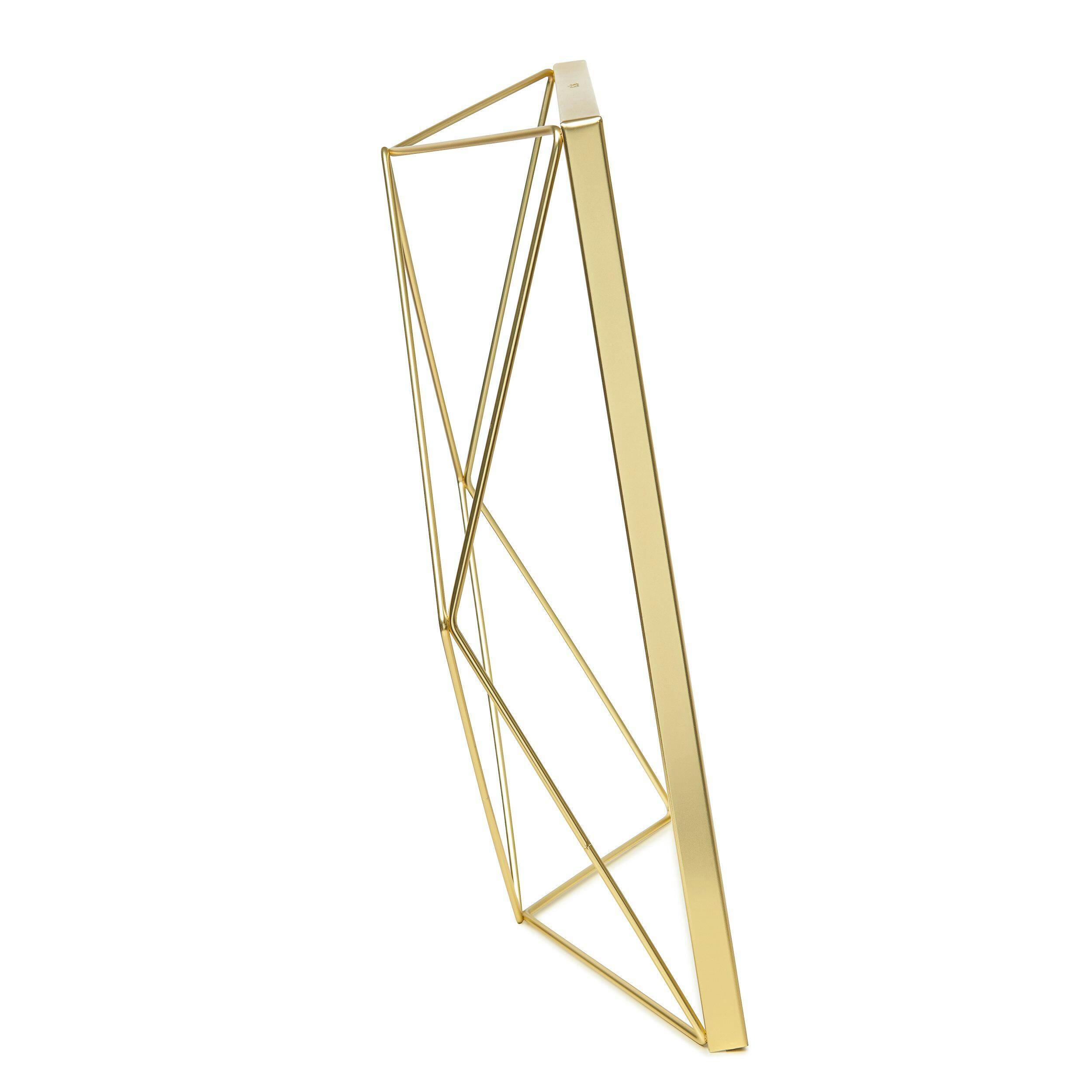 Umbra Prisma Geometric Multi-Photo Display Frame, Matte Brass, 8 x 10-in