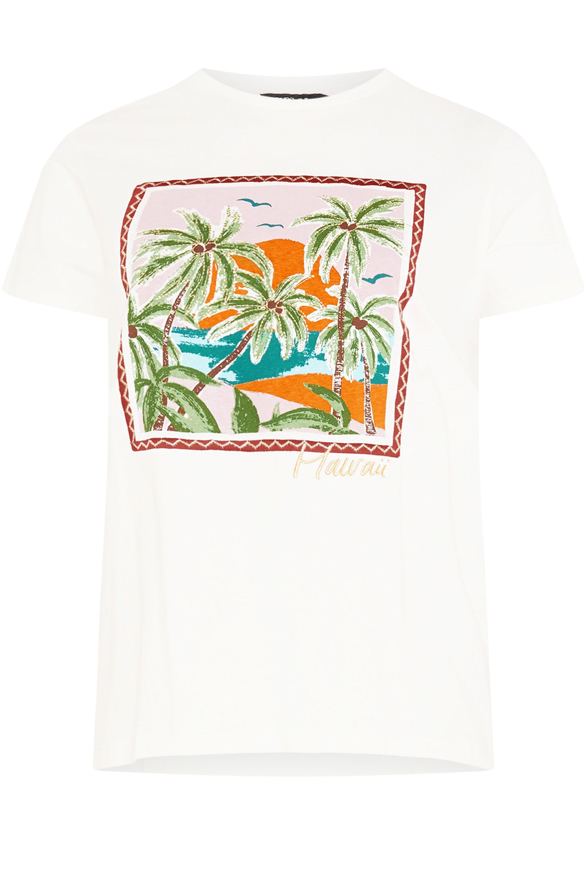 Yours Tropical Graphic Print T-Shirt