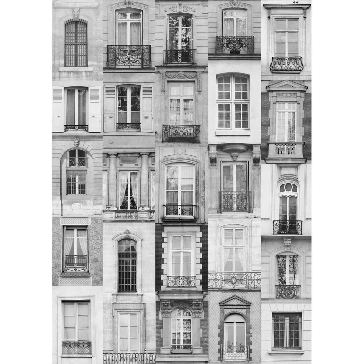 RIVE DROITE - Papier peint panoramique motif imprimé Noir 192x270cm