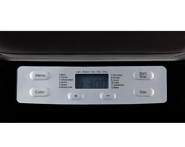 Machine à pain 1kg 550w noir Domo B3974