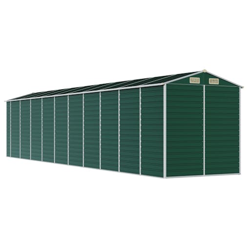 NNEVL Garden Shed Green 191x895x198 cm Galvanised Steel
