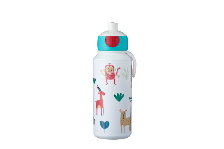 Drinkfles pop-up Campus 400 ml - animal friends