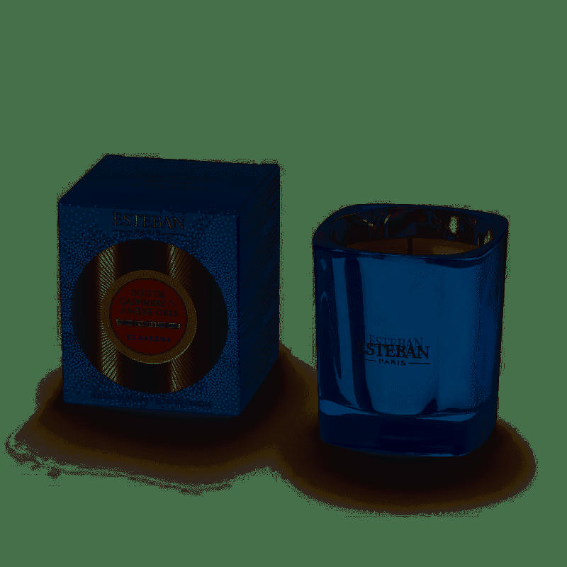 BOIS DE CACHEMIRE & AMBRE GRIS - Bougie contemporaine parfumée rechargeable