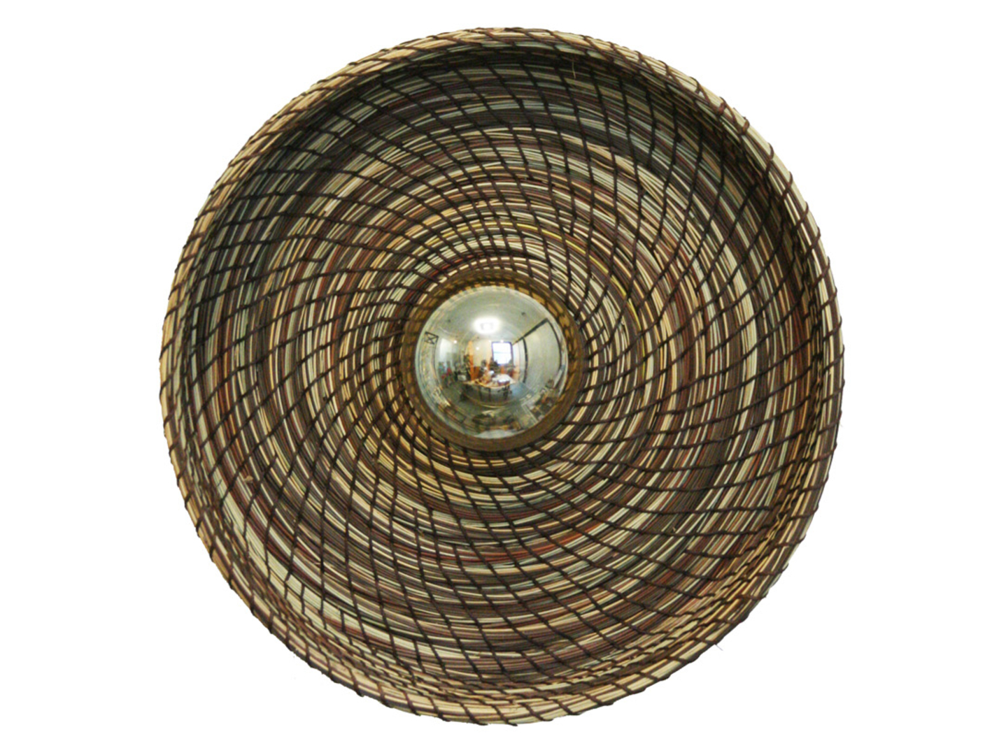 Lampa sufitowa Hayara rattanowa brązowa