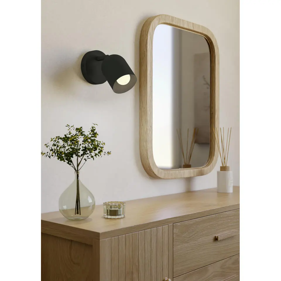 EGLO Tilston Spot - E14 - 12 cm - Zwart - Kantelbaar