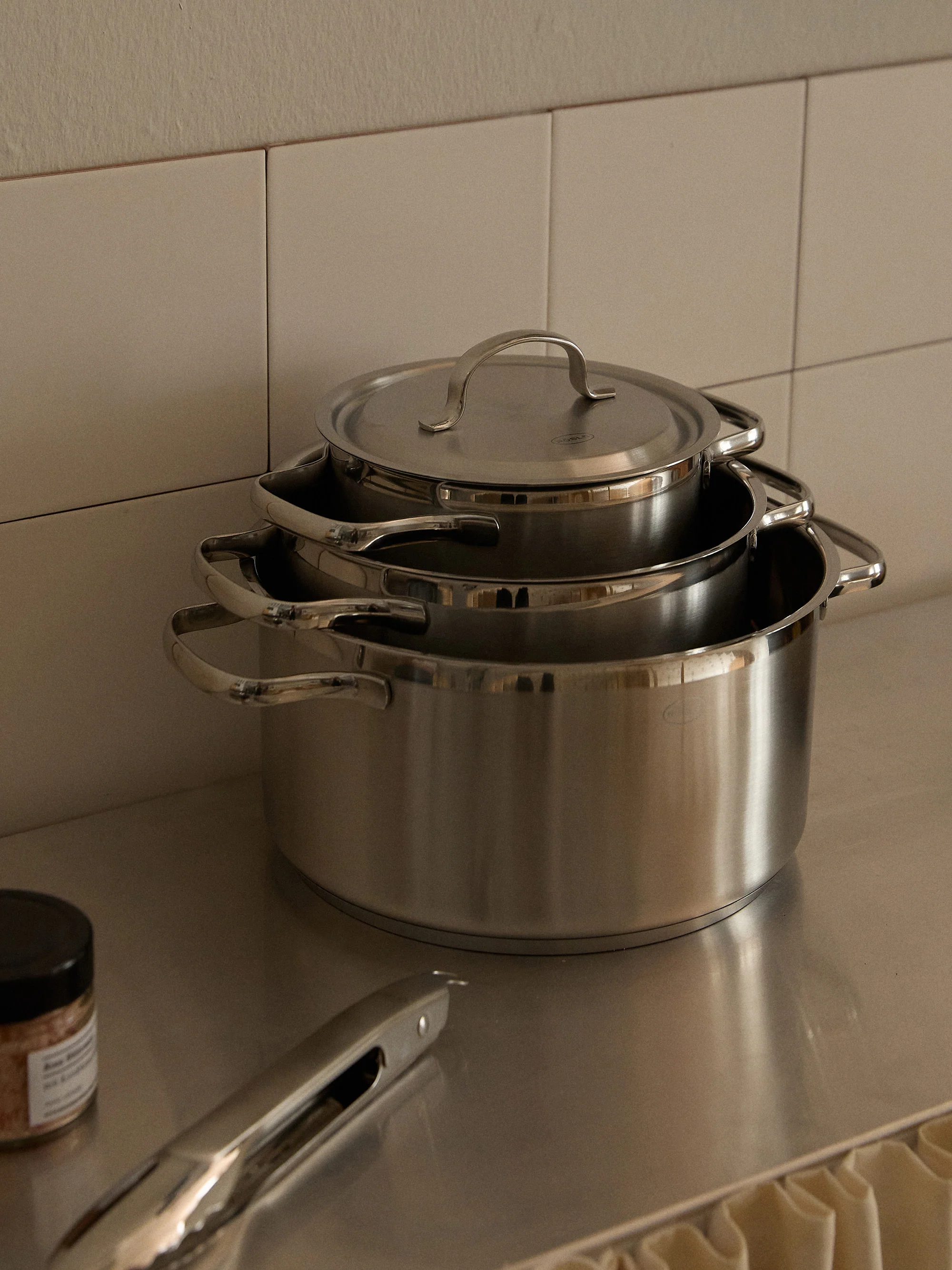 Koch-Set Pureelements aus Edelstahl, 3er-Set