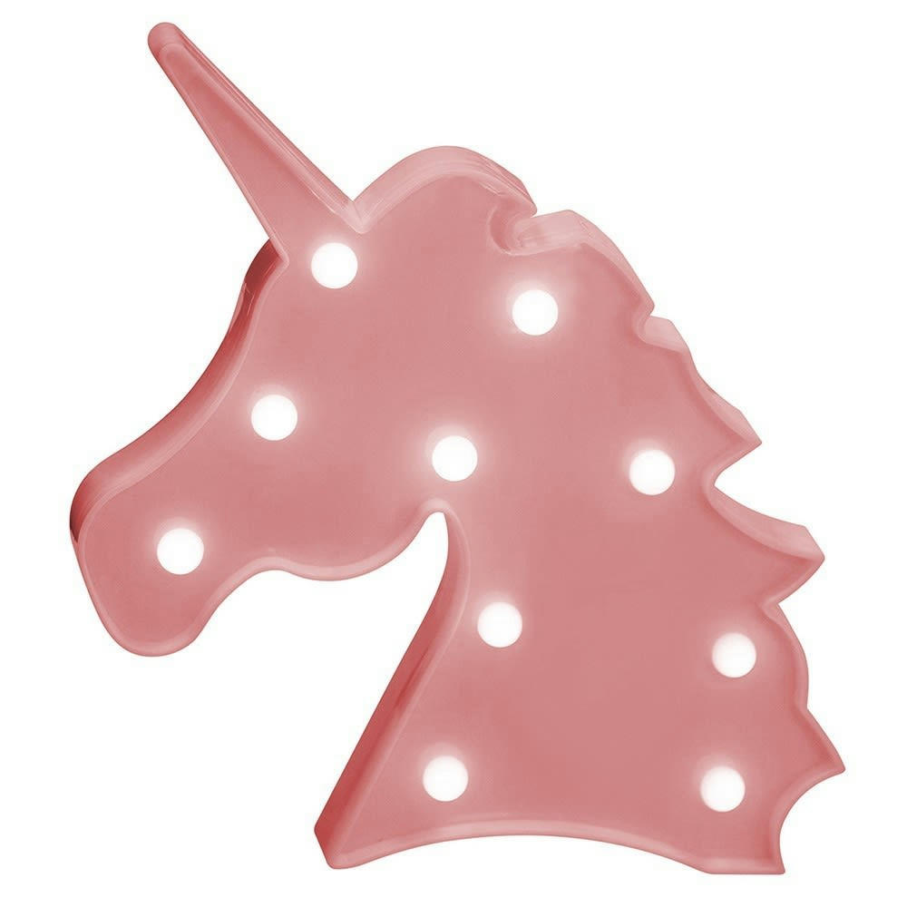 - Tête de licorne LED rose