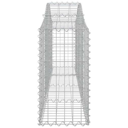 NNEVL Arched Gabion Basket 200x30x60/80 cm Galvanised Iron