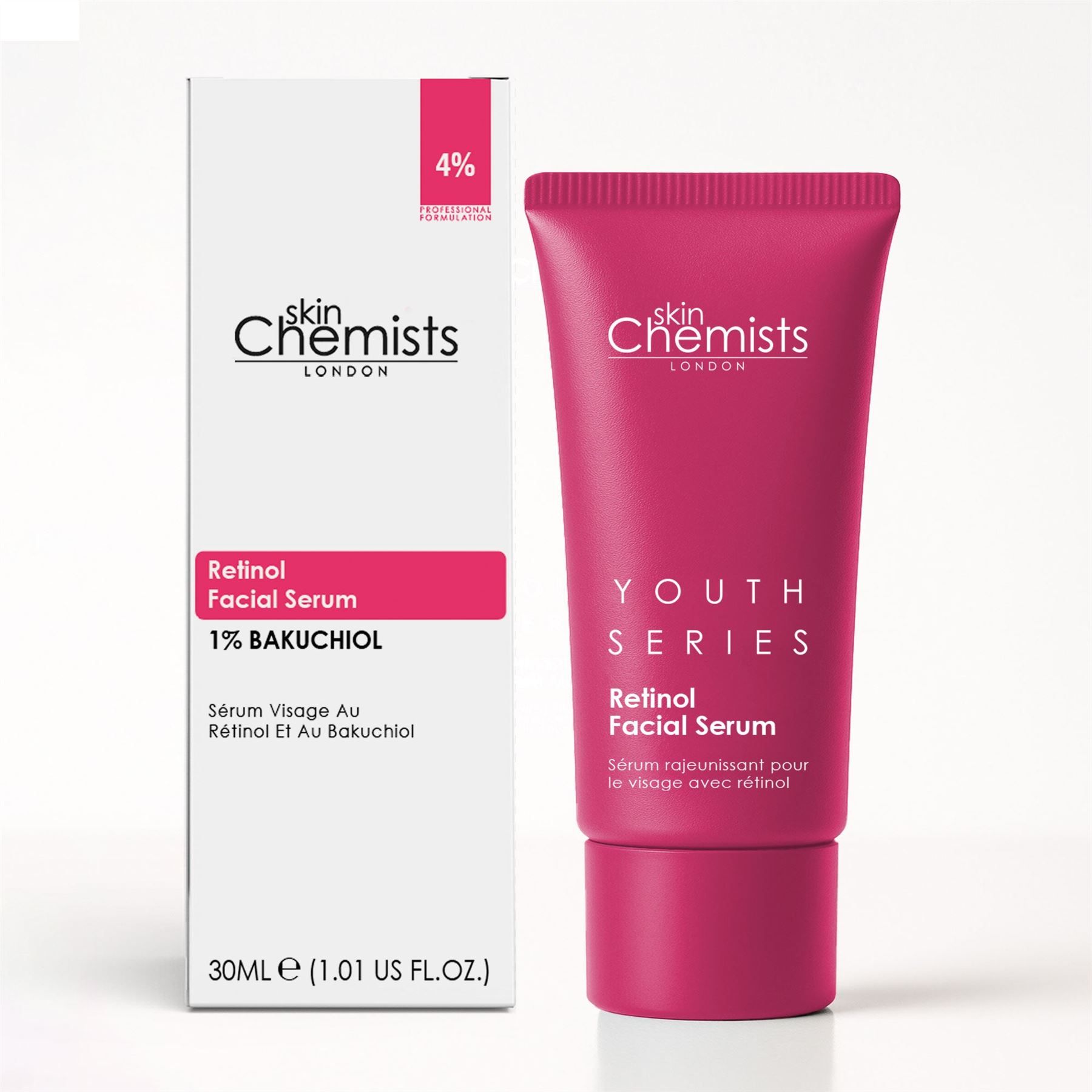 skinChemists Retinol Bakuchiol Anti-Ageing Facial Serum 30ml for Cell Regeneration and Fine Lines