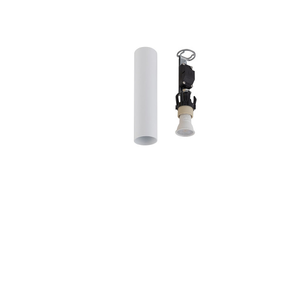 Spot okrągły biały FOURTY 1xGU10x10W wym:18,5x5x4cm IP20 Nowodvorski