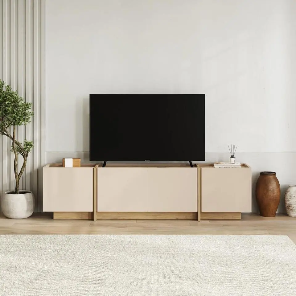 Calicosy - ONYX TV-meubel - Beige - 180x35x46 cm
