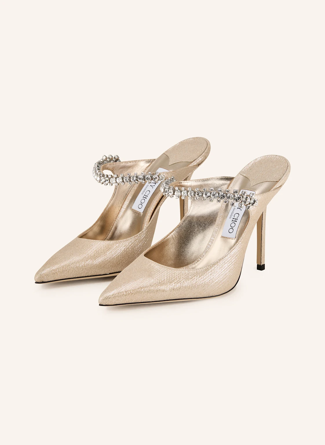 JIMMY CHOO Mules BING mit Schmucksteinen
