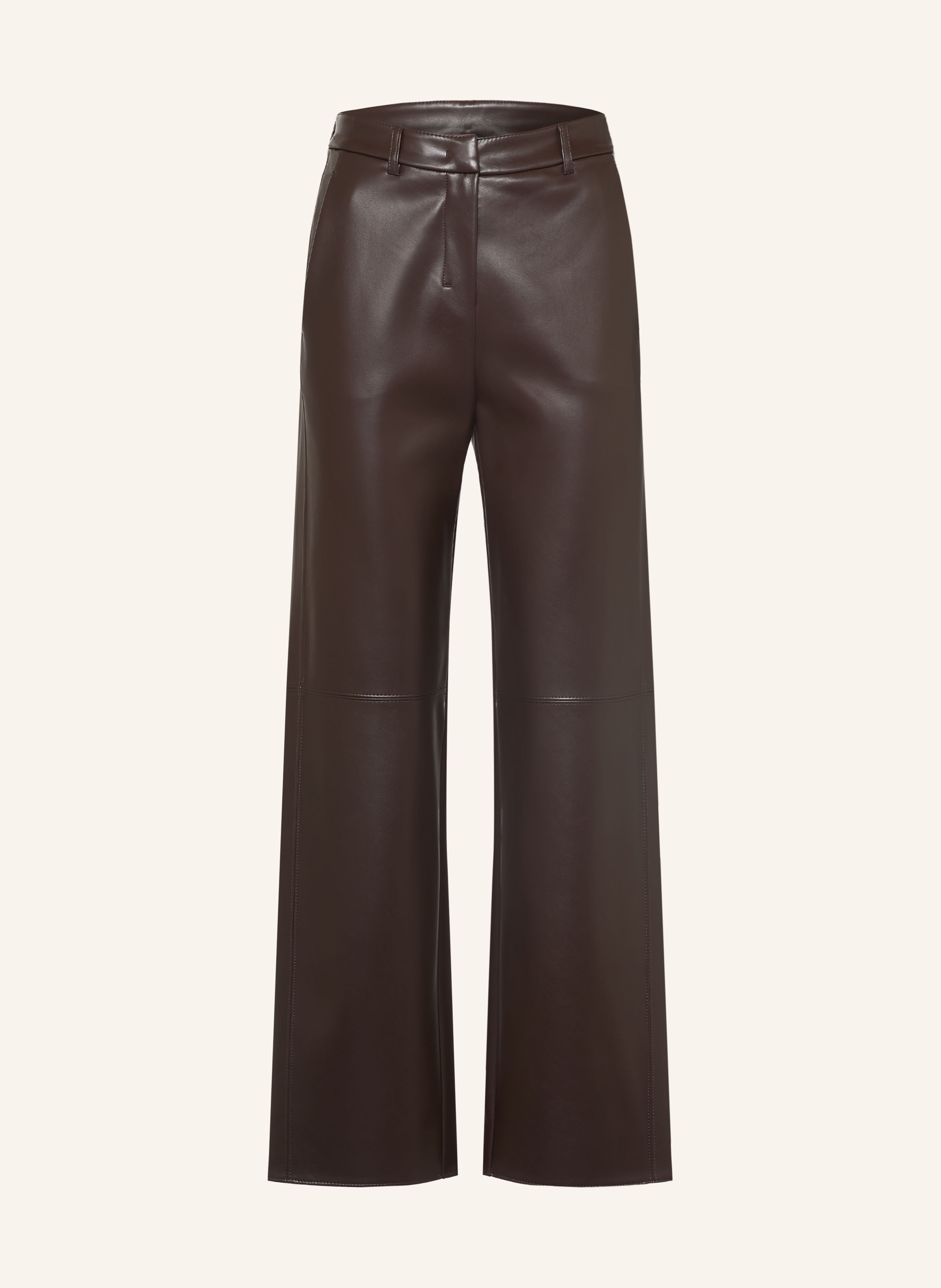 S Max Mara Hose SOSPIRO in Lederoptik