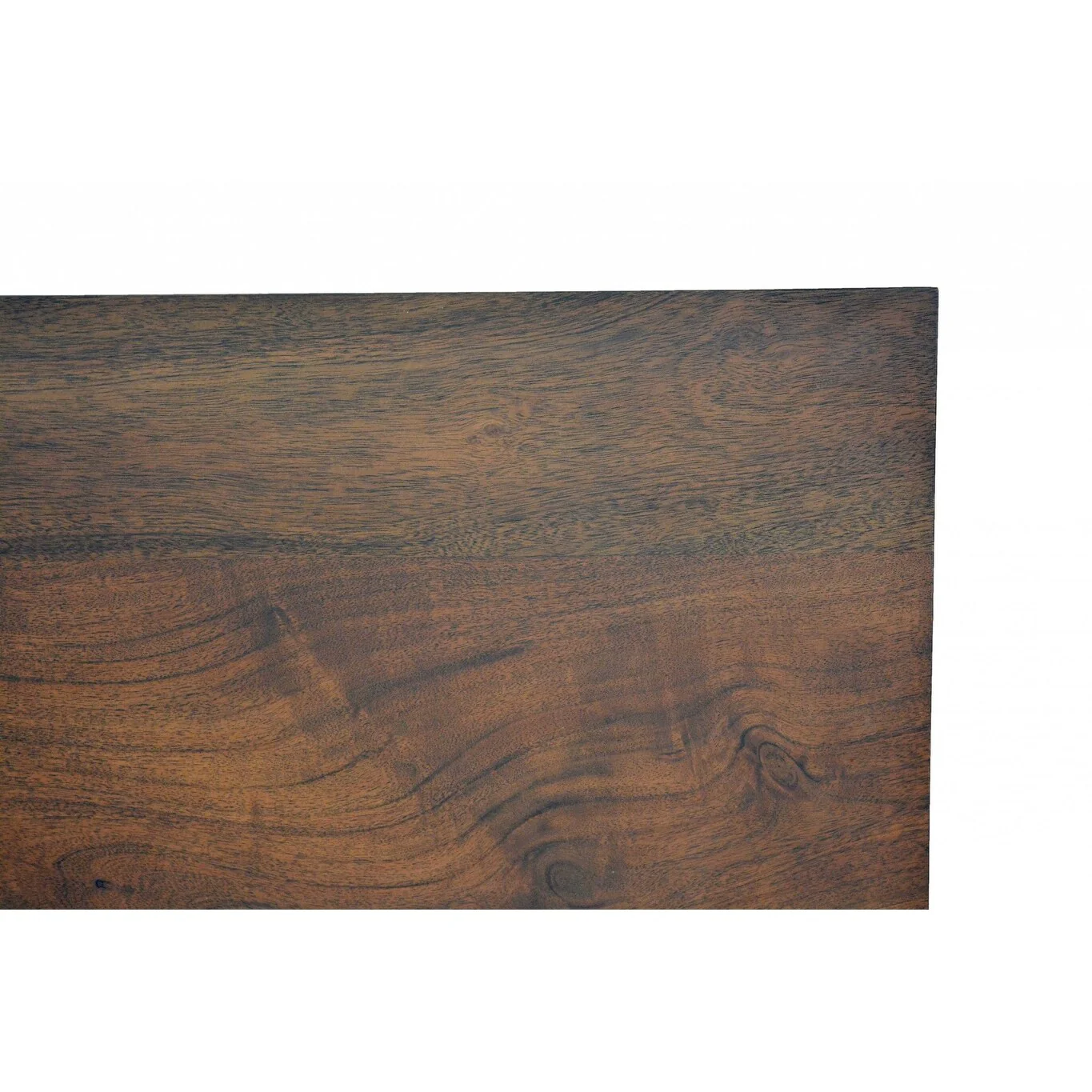 HomeRoots 16 X 71 X 18 Brown/Black Wood Metal Dining Bench - 18 x16 x71