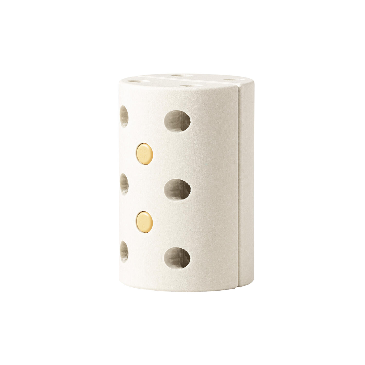 Børneskammel, sand grey/honey yellow