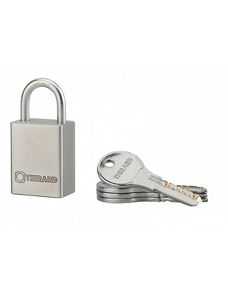 Cadenas à clé Rinox, inox, extérieur, anse inox, 30mm, 4 clés - THIRARD