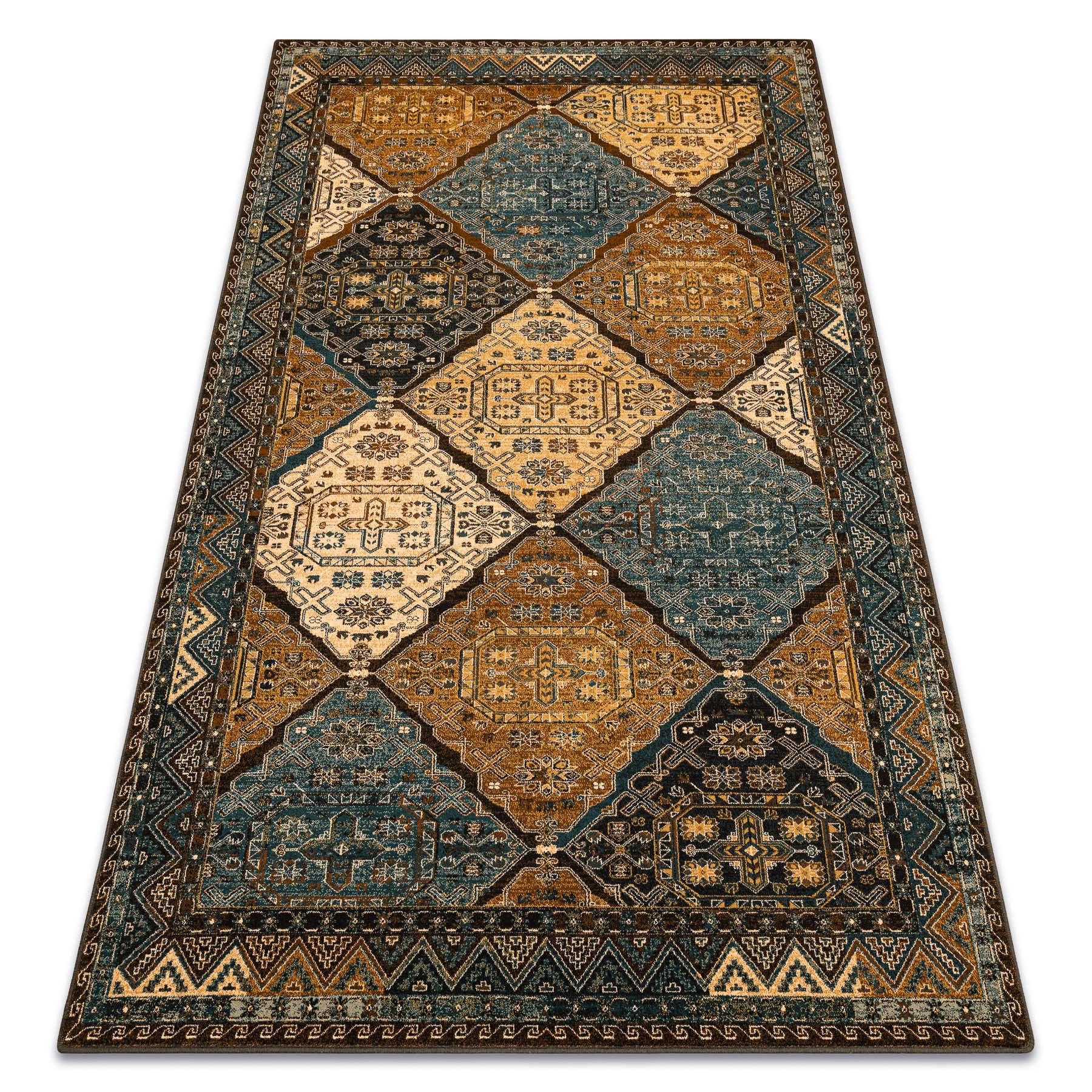 Dywan wełniany POLONIA Astoria orientalny, koniak beż 170x235 cm