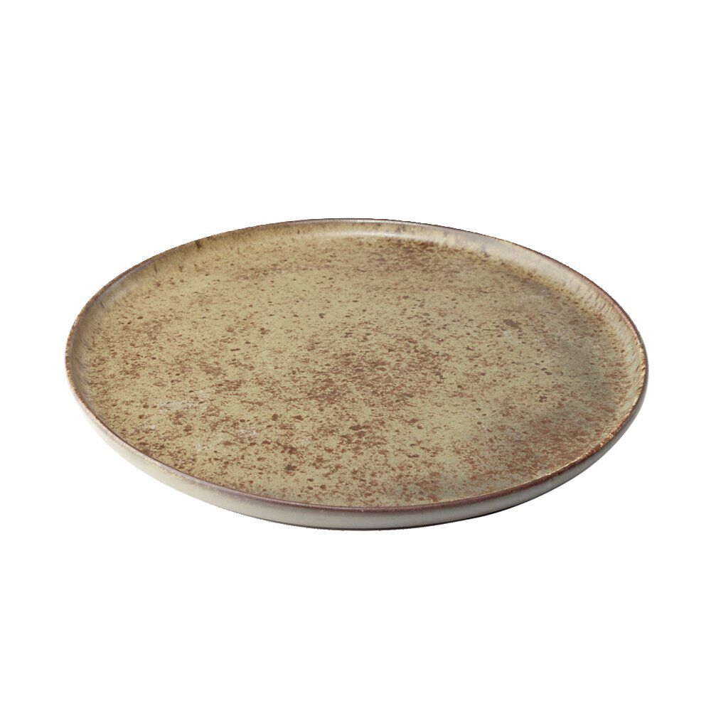 Assiette plate Istanbul en faïence brun Ø21cm