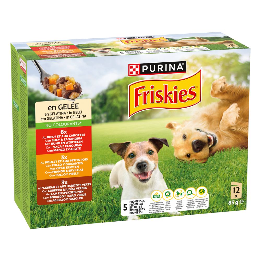 Friskies Adult in Jelly Beef, Chicken & Lamb
