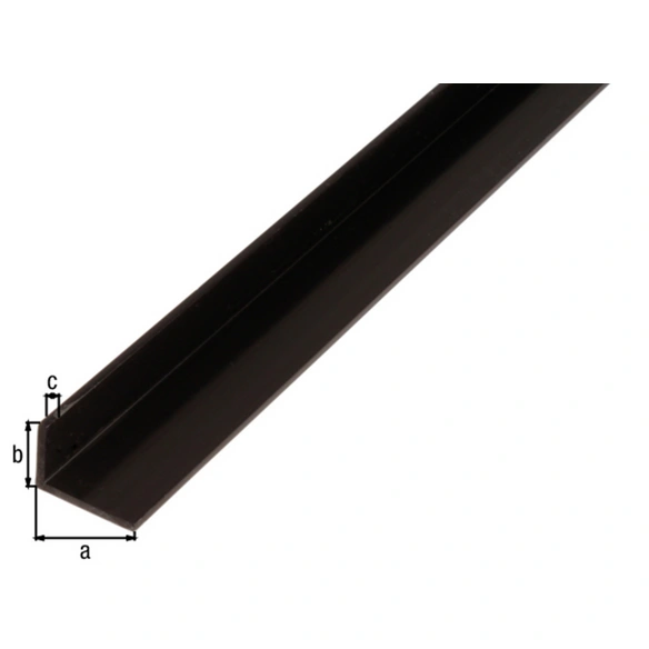 Winkelprofil, BxHxL: 2.5 x 2 x 200cm, Hart-PVC (PVC-U)