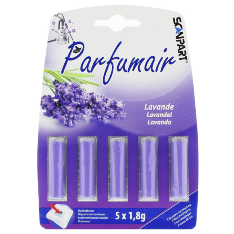Baguettes aromatiques pour sac d'aspirateur lavande 5 pièces
