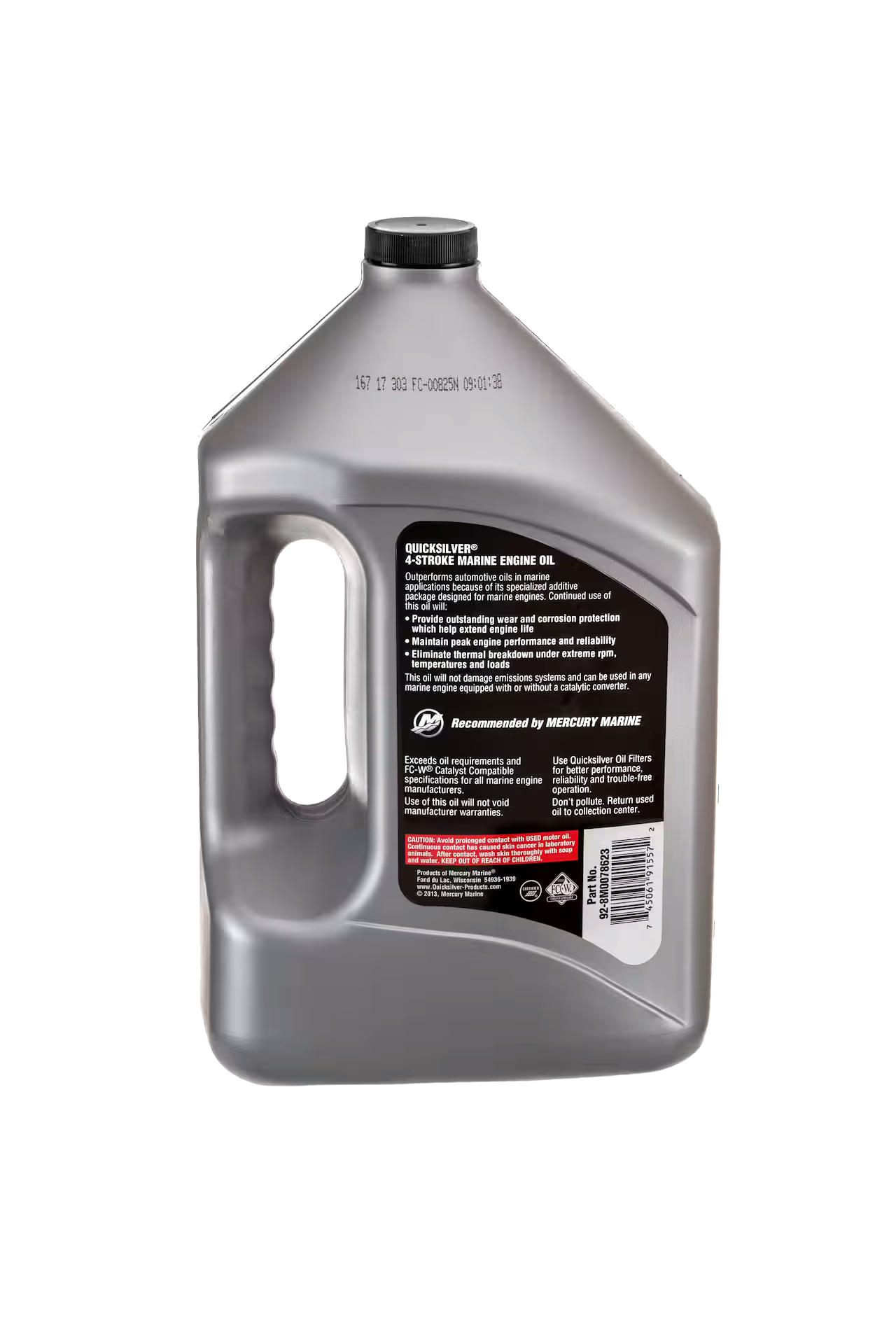 Quicksilver 4-Stroke Synthetic Blend Marine Engine Oil 25W40, 4-L