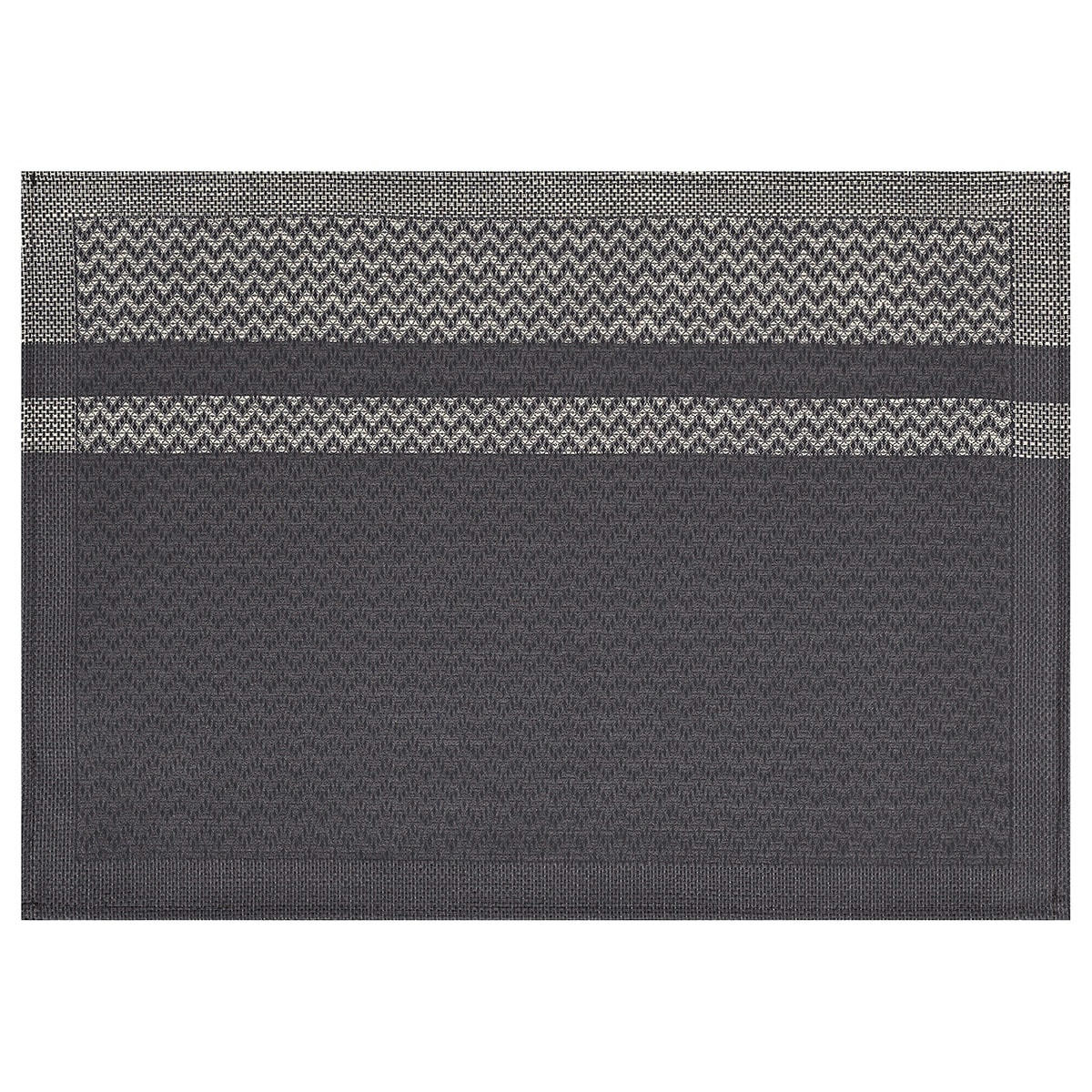 SLOW LIFE CHEVRON - Set de table en coton carbone 50 x 36