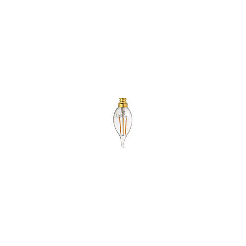 Ampoule Lampe E14 LED Coup de Vent Filament droits 4W classique verre clair