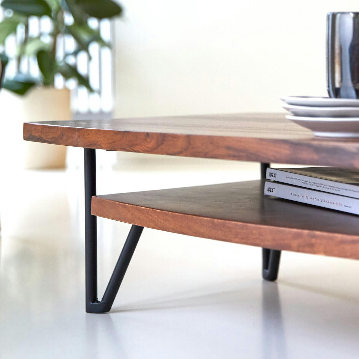 BONNIE - Table basse en palissandre massif