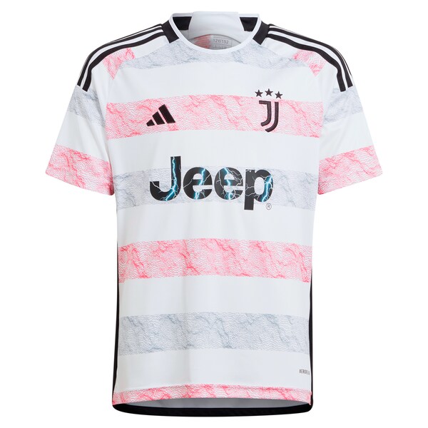 Dušan Vlahović Juventus adidas Youth 2023/24 Away Replica Jersey - White