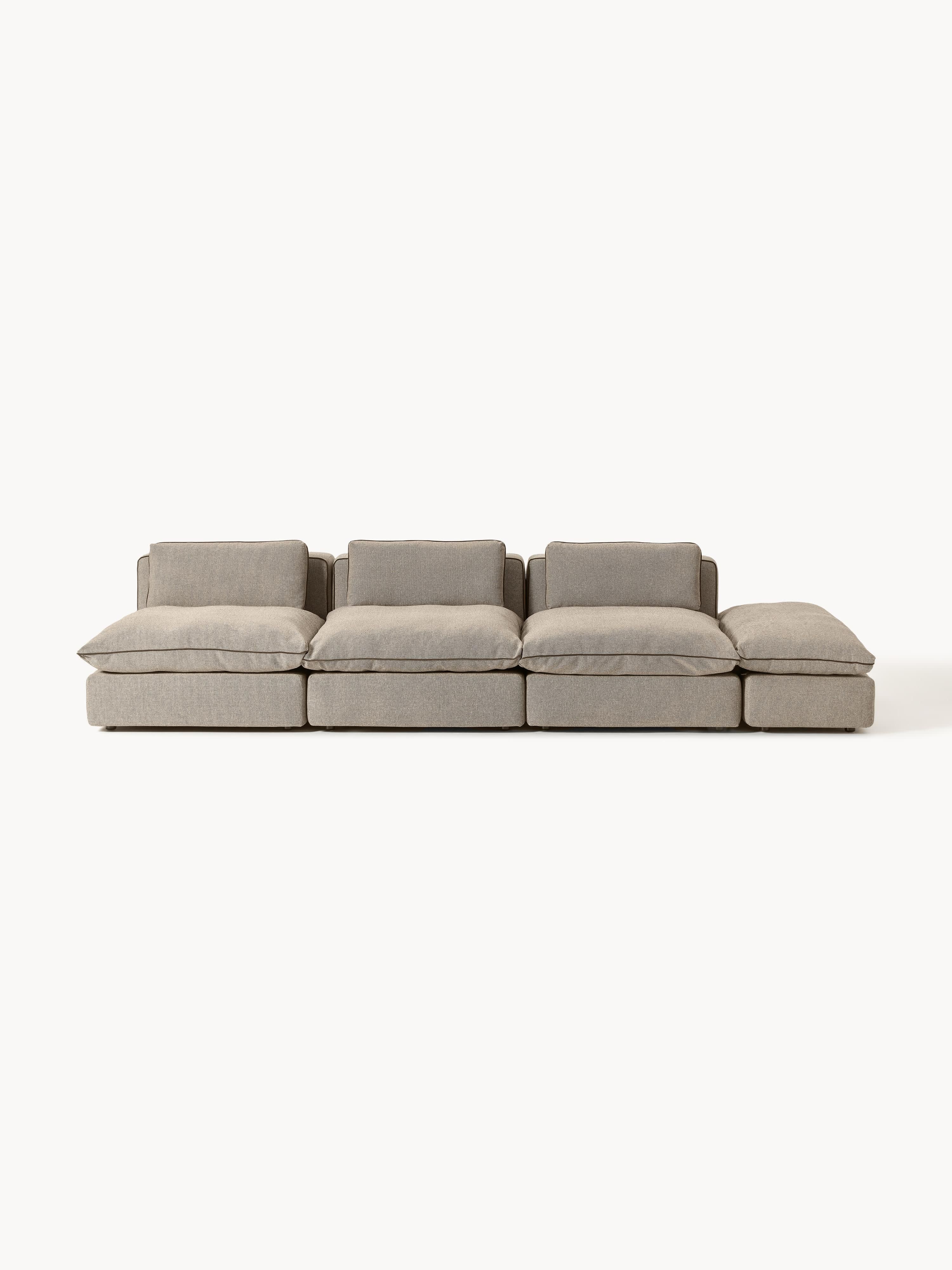 Modulares XL-Sofa Felix (3-Sitzer) mit Hocker