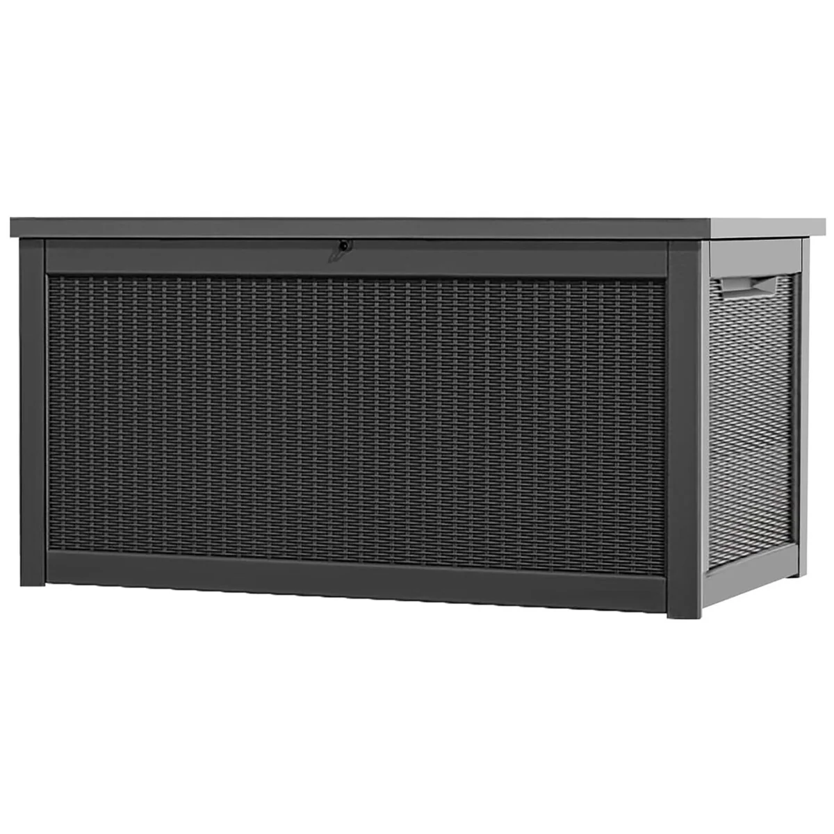 230/260 Gallon Large Outdoor Storage Deck Box, Waterproof Outdoor Storage Box with Built-in Steel Beams