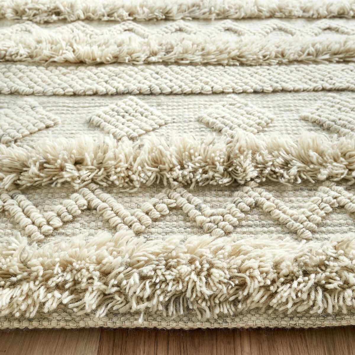 Tapis tissé main laine mélangée, Bellika