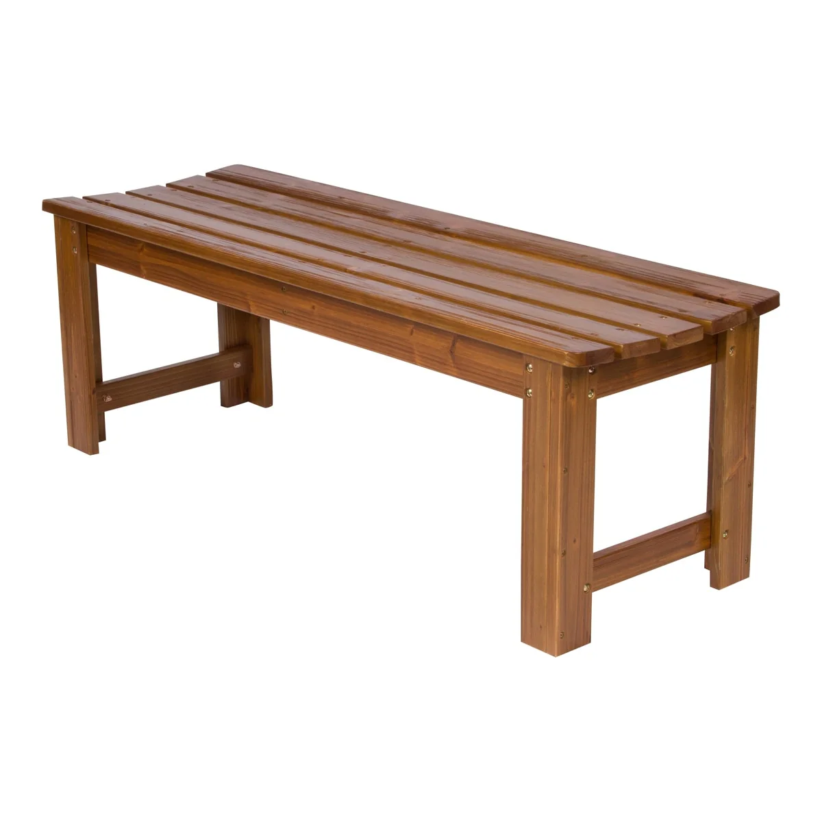 Hansen 4-foot Outdoor Backless Wood Bench