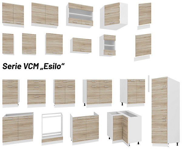K&uuml;chenschrank B 60 cm Unterschrank Esilo