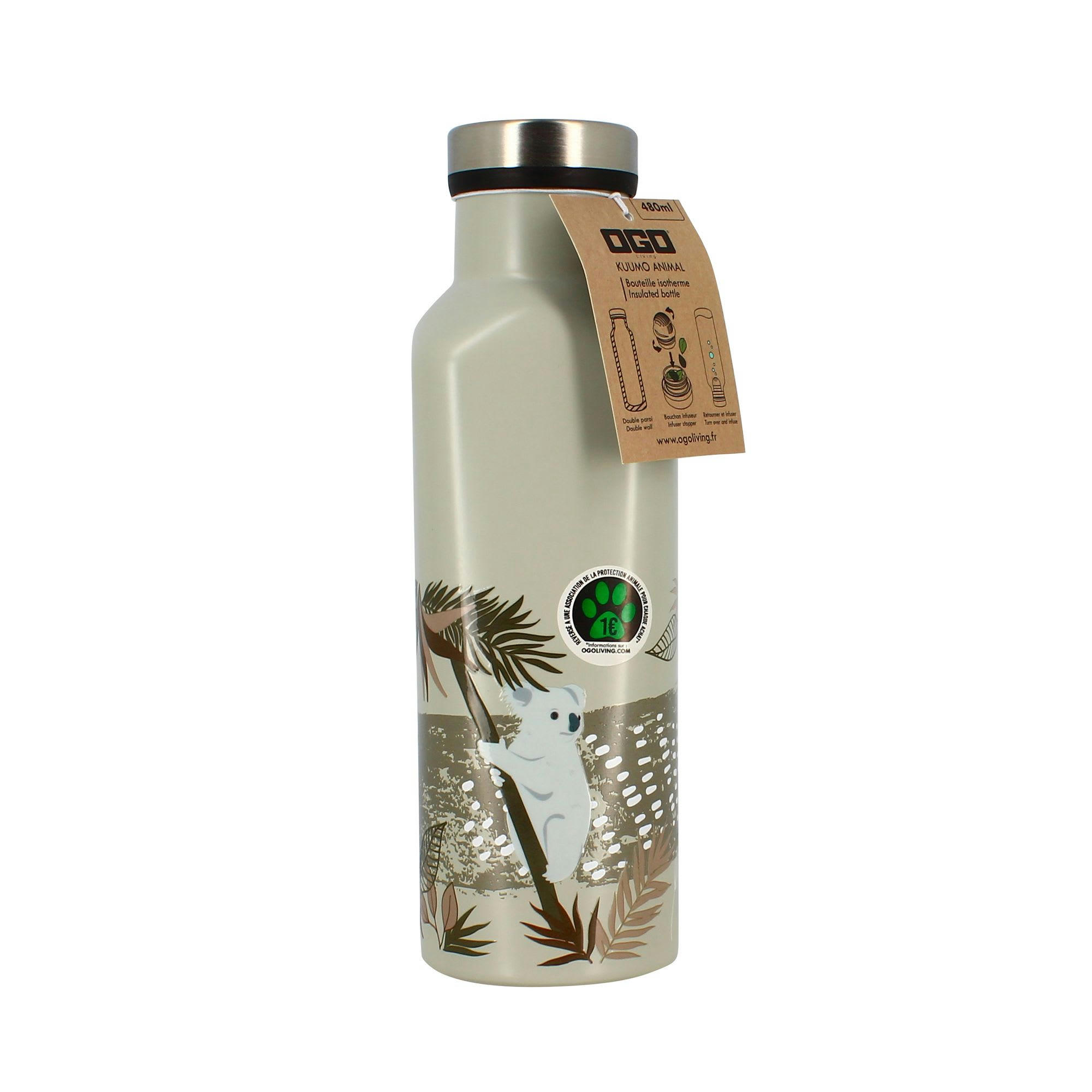 KOALA - Gourde isotherme 480ml motif koala