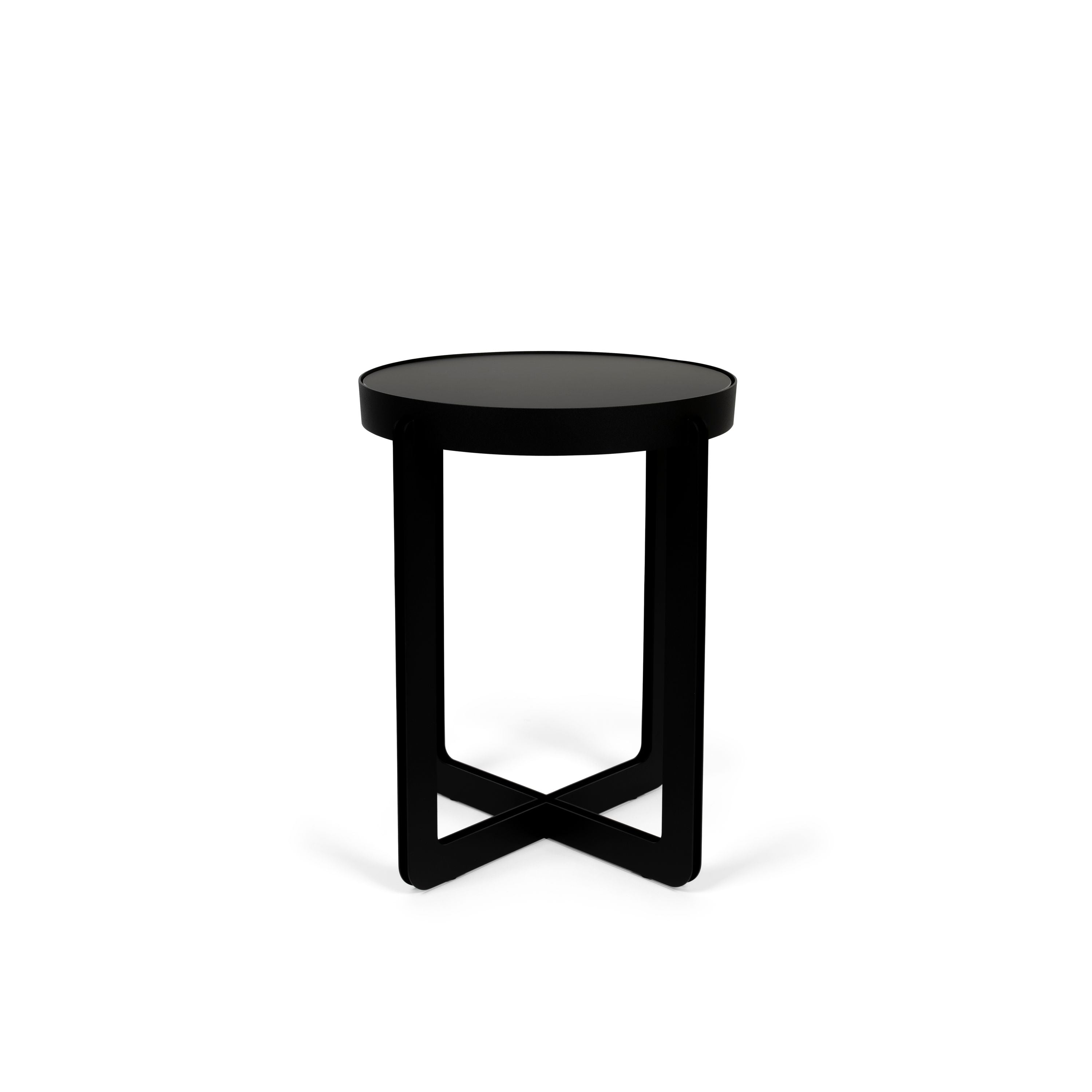 Zuiver Centre Bijzettafel Rond 42,5 cm Zwart