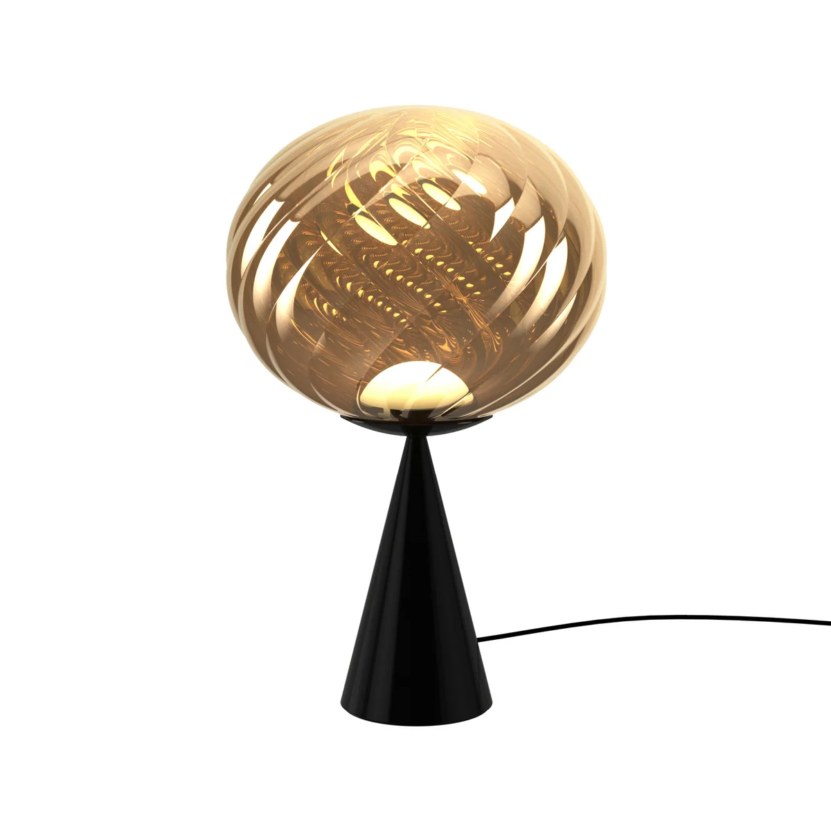 Tom Dixon - Whirl Cone Fat LED Tischleuchte