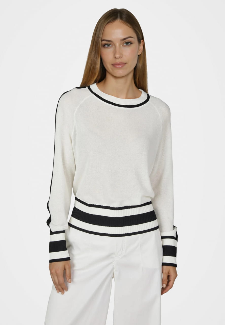 Pullover mit Kontrast-Ringeln